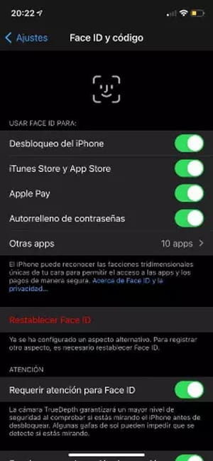 Cómo desbloquear el iPhone con mascarilla puesta