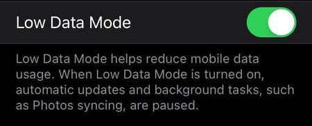 low data mode