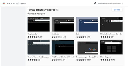 Activar el modo oscuro en Google Chrome Mac