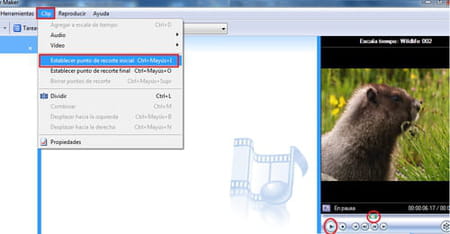 Cortar vídeos con Windows Movie Maker