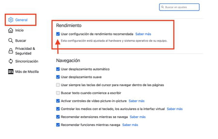 Cómo desactivar la desaceleración por hardware de Firefox