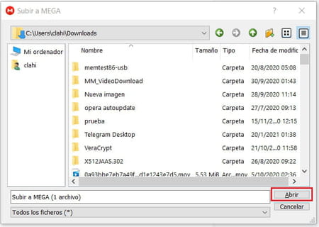 ¿Cómo subir archivos a MEGA desde tu computadora?