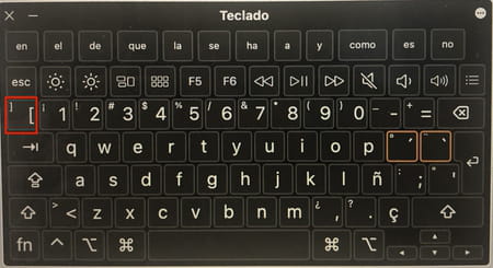 Cómo poner corchetes en el teclado de Mac