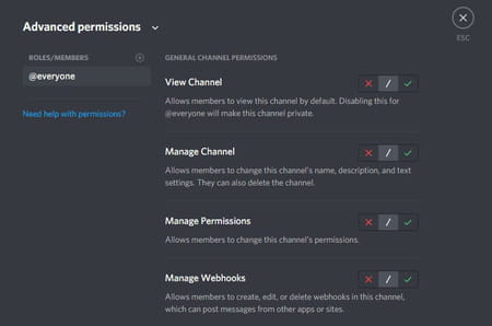 discord server permissions