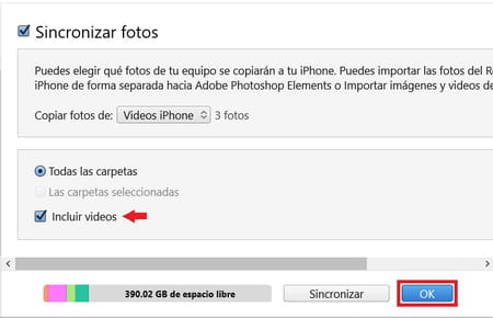 Pasar fotos del PC a Iphone con iTunes