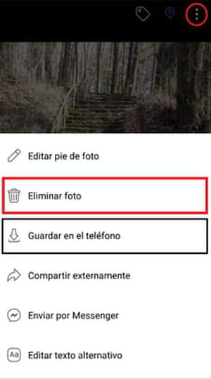 ¿Cómo borrar fotos de Facebook en el móvil?