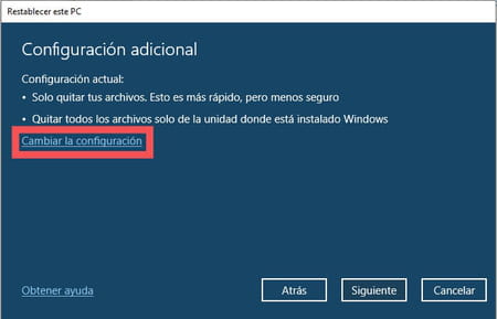 Formatear Windows 10