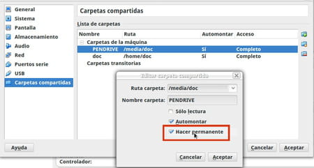 Cómo compartir una carpeta en VirtualBox