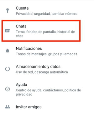 Copias de seguridad de WhatsApp en Android