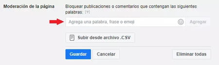 Cómo bloquear groserías en Facebook