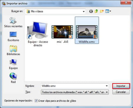 Cortar vídeos con Windows Movie Maker