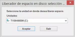 Liberar espacio en disco en Windows 8.1