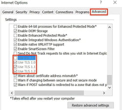 enable ssl and tls