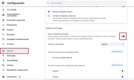 Cómo traducir páginas en Google Chrome