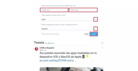 Cómo crear un widget de Twitter