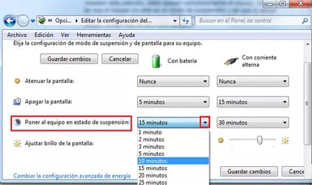 Poner tu PC con Windows 7 en suspensión