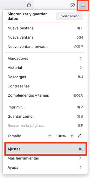 Desactivar la aceleración de hardware Firefox