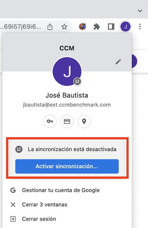 Cómo sincronizar una cuenta de Google Chrome