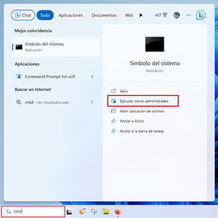 Listar archivos desde CMD en Windows 11