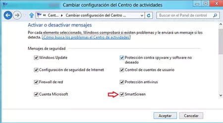 Inhabilitar SmartScreen en Windows 8