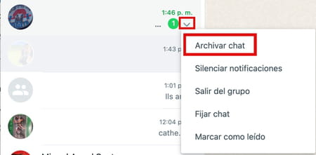 Cómo archivar un chat de WhatsApp