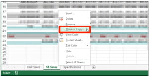 excel move or copy