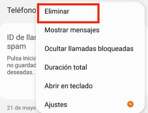 Cómo borrar la información del historial de llamadas en tu Android