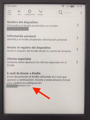 Cómo enviarte archivos a Kindle