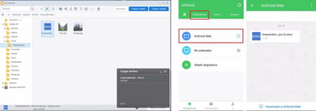 Cómo compartir archivos de PC y Android con AirDroid