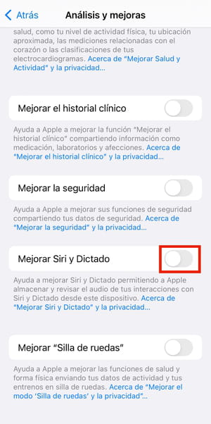 Cómo borrar el historial de búsqueda de Siri