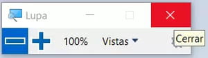 Abrir la lupa en Windows 10 usando el ratón o la función táctil