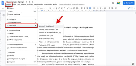 Cómo convertir documentos de Google a Word