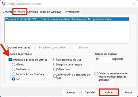 Cómo iniciar Windows 11 en modo seguro