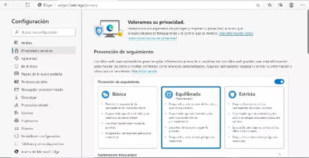 Seguridad en el navegador Microsoft Edge Chromium