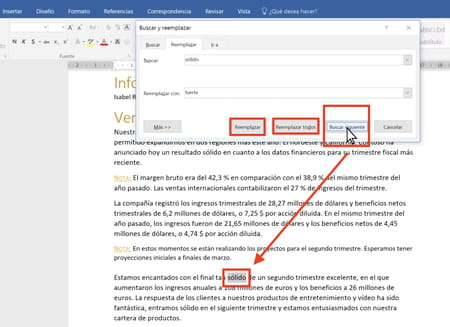 Cómo usar la herramienta Buscar y reemplazar de Word