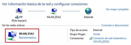 Cambiar la red en Windows 7