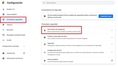 Cómo borrar el cache en Chrome