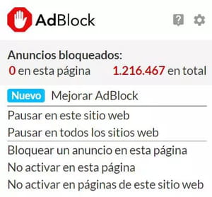 Cómo pausar AdBlock