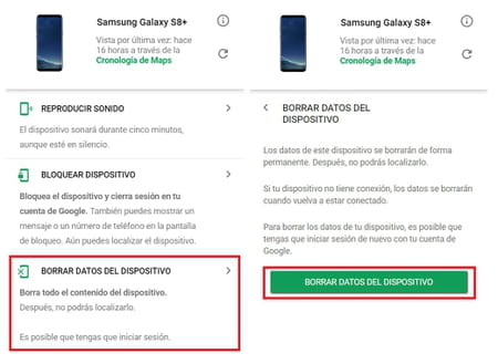 Desbloquear tu Android con tu cuenta de Google restaurando tu móvil