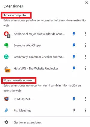 Cómo ver y personalizar las extensiones de Chrome