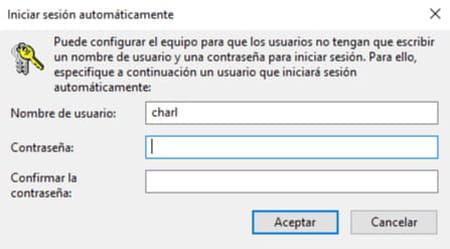 Quitar la contraseña de Windows 10