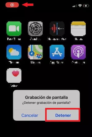 Grabar la pantalla del iPhone