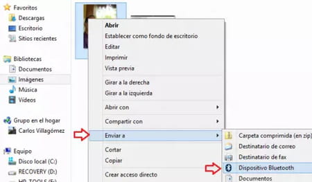 Activar el Bluetooth en Windows 8