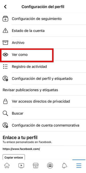 Cómo ver tu perfil de Facebook como si fuera otra persona