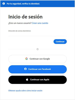 Cómo quitar el inicio de sesión obligatorio en Adobe