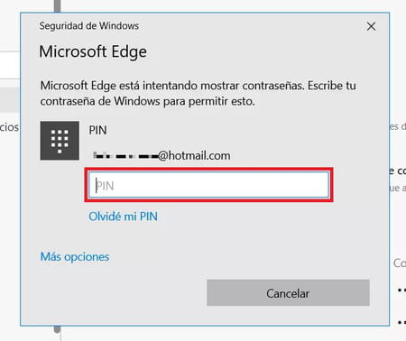 Ver contraseñas guardadas en Edge