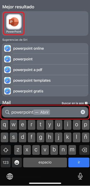 Formas de abrir PowerPoint en iPhone