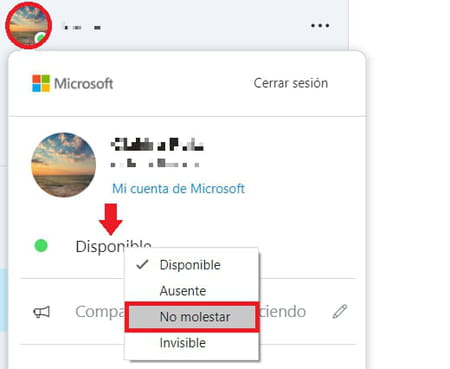 Quitar sonido de llamadas y notificaciones en Skype