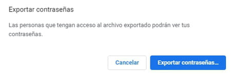 ¿Cómo exportar las contraseñas guardadas en Chrome?