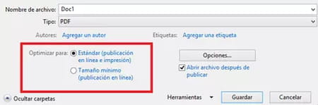 Convertir Word en PDF con Microsoft Word